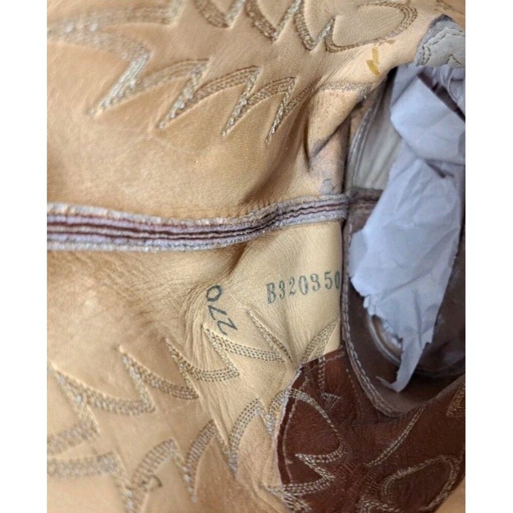 Vintage Tony Llama Lizard Men's Boots Size 7B 1983 - Picture 9 of 9
